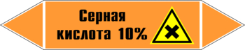 Маркировка трубопровода "серная кислота 10%" (k30, пленка, 358х74 мм)" - Маркировка трубопроводов - Маркировки трубопроводов "КИСЛОТА" - магазин "Охрана труда и Техника безопасности"